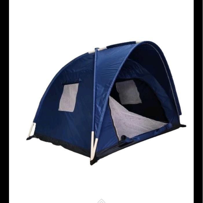BabyQu- Tenda Anak Warna Navi Dongker Biru Tua Gambar Dinosaurus Ukuran Jumbo Untuk Umur 1-12