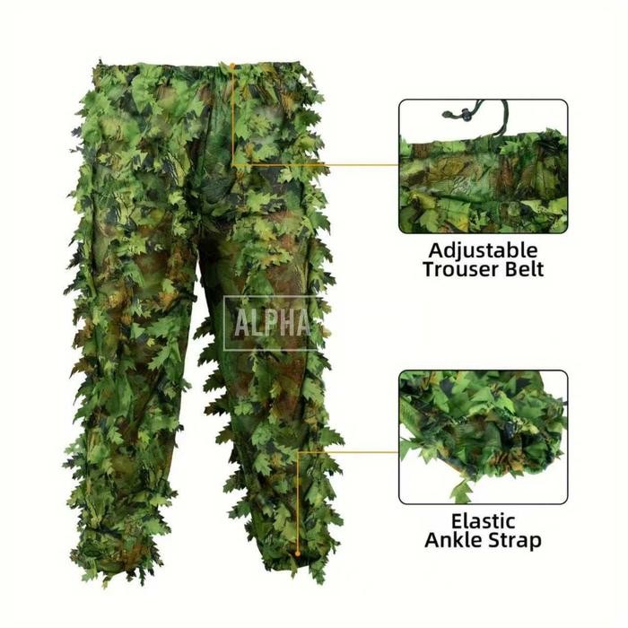 DISKON Ghillie Suit 3D hutan Indonesia Baju Rimba , Sniper PUBG READY STOCK