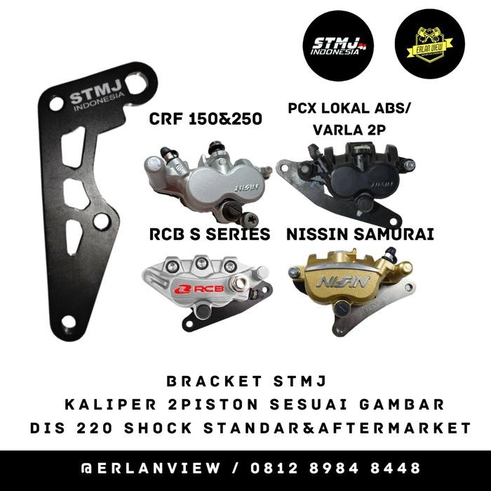 Yoshimura Otoparts - Braket Bracket Breket Cakram Kaliper Stmj 220Mm