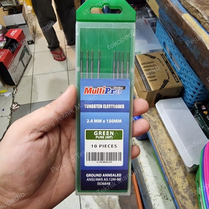 JARUM TUNGSTEN ARGON 2.4MM HIJAU / TUNGSTEN LAS ARGON 2.4 MM MULTIPRO