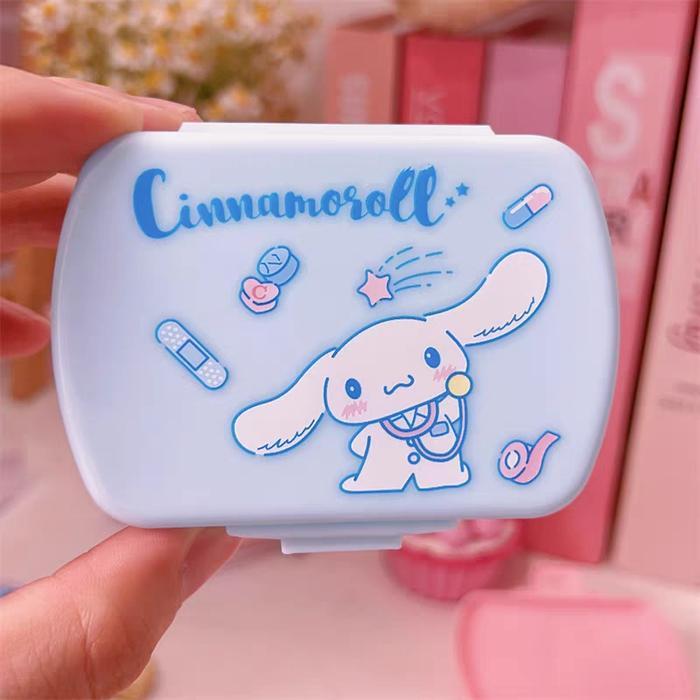 Kotak Penyimpanan Obat Vitamin/ Pill Case Lucu Kurom Kitty Melo karakter Lucu - Cinnamoroll
