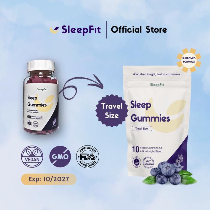 Terlaris Sleepfit Sleep Gummies Melatonin 5 Mg 60 Gummies
