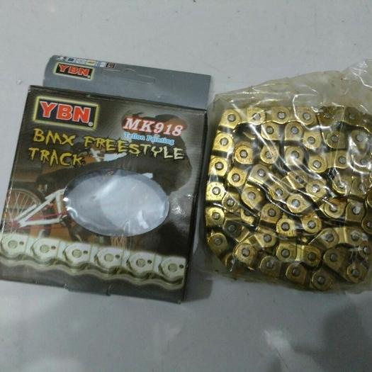 Baru Rantai Single Speed Ybn Halflink Gold