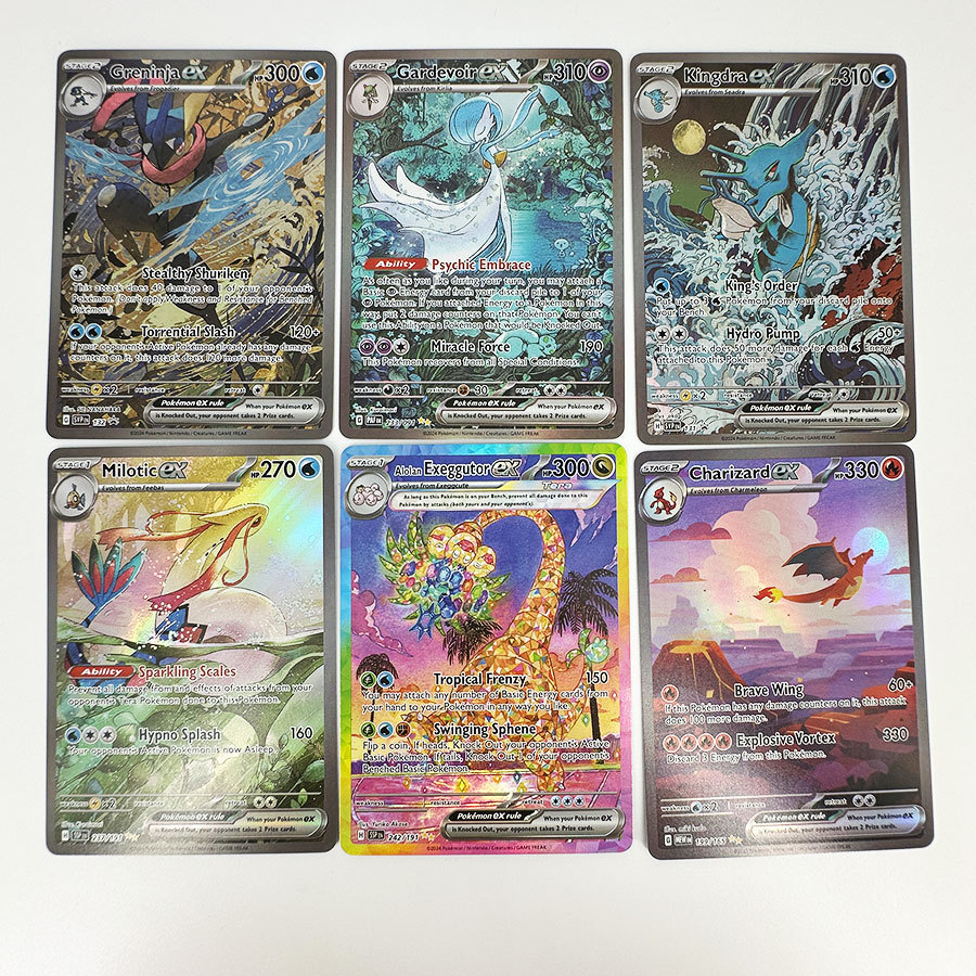Charizard Kingdra Gardevoir Greninja Milotic Alolan Exeggutor ex Proxy Cards Pokemon Scarlet &