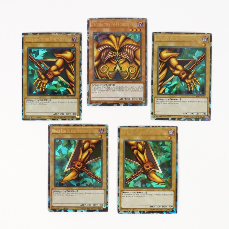 72PCS Yugioh Cards with Tin Box Yu Gi Oh Card Holographic English Version Golden Letter Duel Links