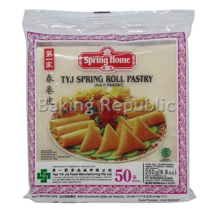 Kulit Pangsit Spring Roll TYJ 50 Sheet 250 gr Pastry 5