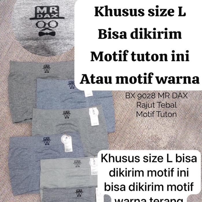 PROMO Celana Dalam Pria Boxer Seamless Rajut UK M,L,XL,XXL - MR DAX