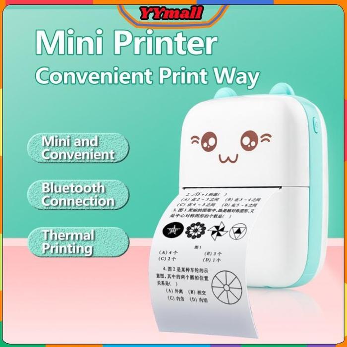 Termurah Barang spot COD Mini Thermal Printer Bluetooth Printer