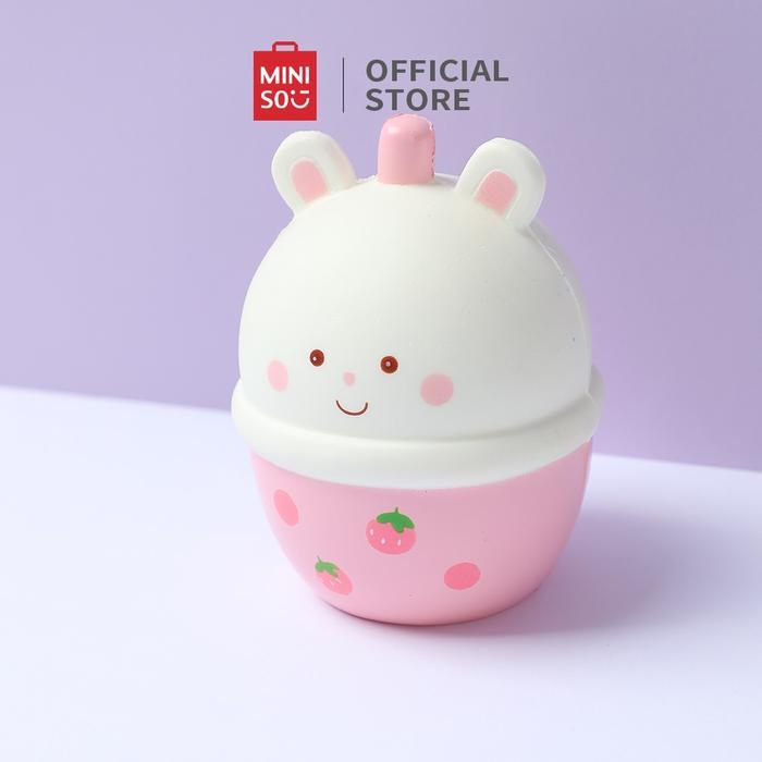 NEW MINISO SQUISHY MAINAN ANAK MAINAN SLIME SQUISHY KARAKTER BOBA KUCING KELINCI BERUANG POP TOY