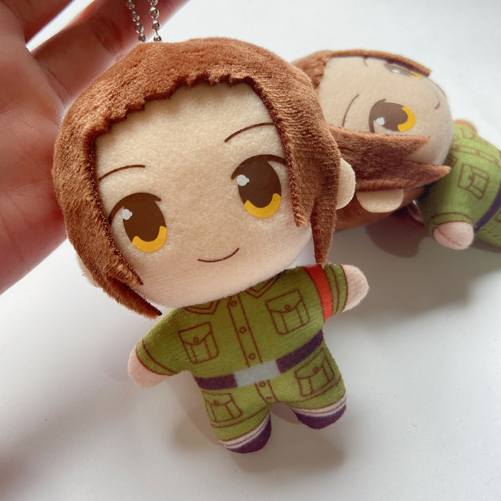 Hetalia Axis Powers Worlds Stars Keyring: Plush Doll Keychain Arthur Kirkland Alfred F. Jones Wang