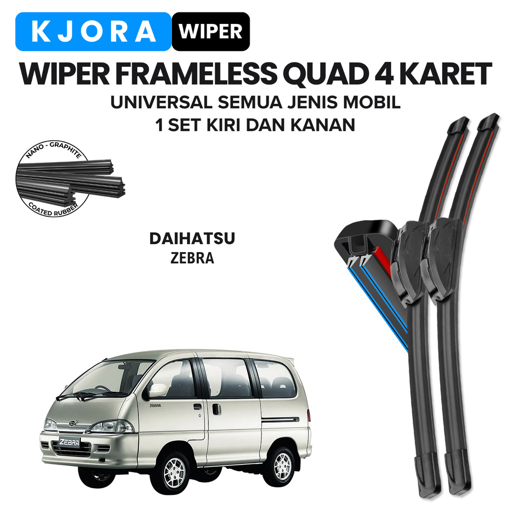 Wiper Daihatsu Zebra Quad Kaca Depan Mobil