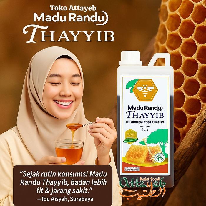 Madu Randu Thayyib 1kg dari bunga randu Alami 1 kg Madu Randu