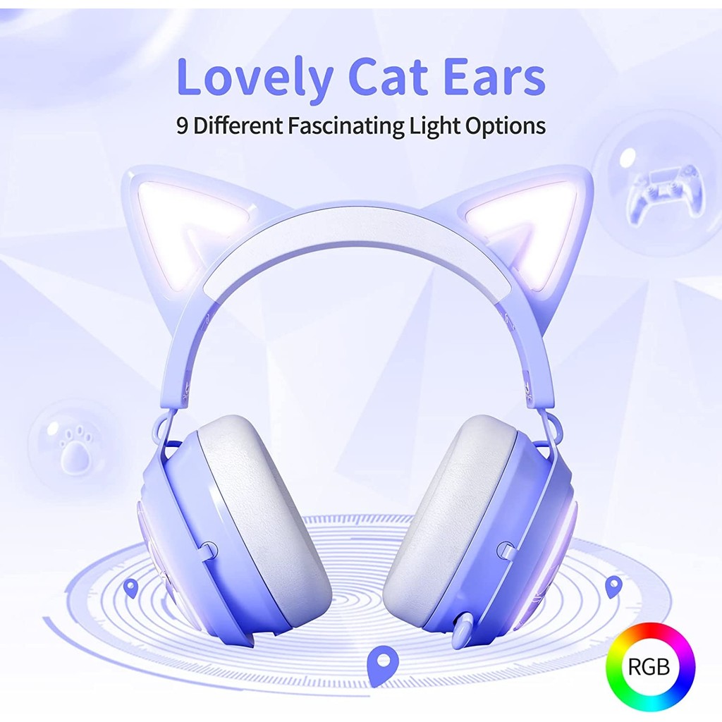 SOMIC GS510 Game Headset for PC with retractable microphone, noise cancellation on the ear, headset