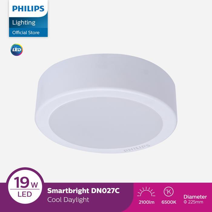 Lampu Philips Downlight DN027C G3 D225 19W 65K Putih Putih