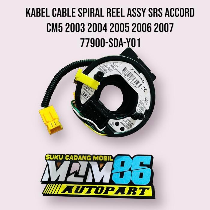 Kabel Spiral/ Reel Stir Honda Accord 2003-2007 77900-Sda-Y21 12Pin Original Japan Berkualitas