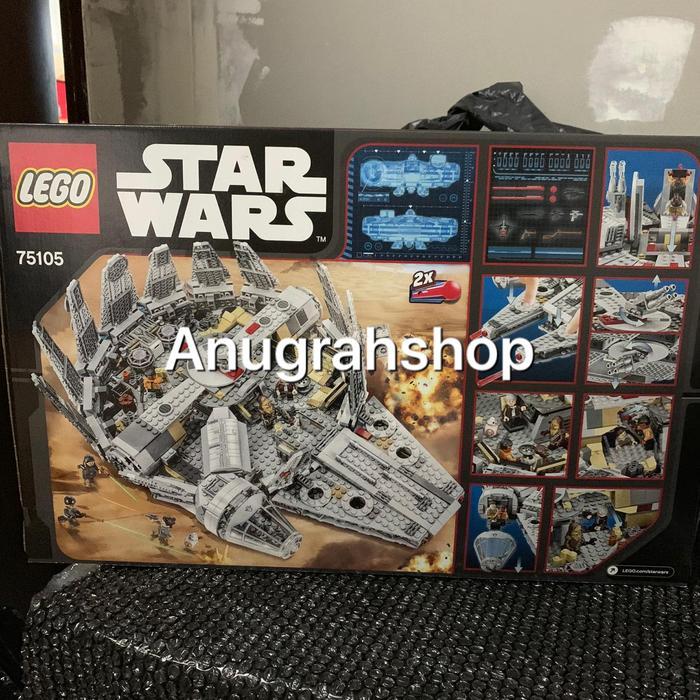 Promo Lego 75105 Star Wars Millennium Falcon Brand New In Box, Sealed, 100% Original Lego Terlaris