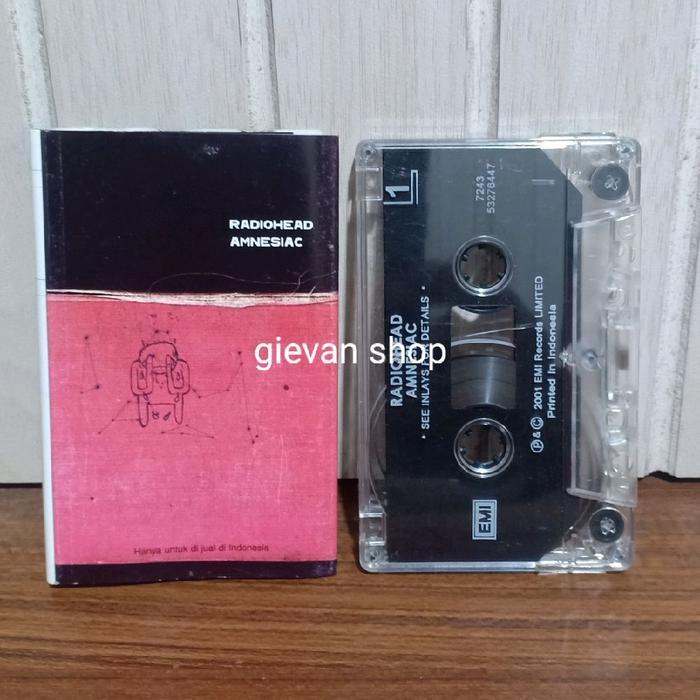 Promo Kaset Pita Tape Radiohead Amnesiac Terlaris
