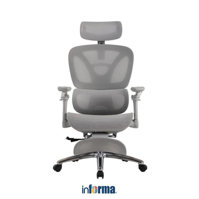 Informa Lynyx Kursi Kantor Sandaran Tinggi - Hitam Tempat Duduk Kerja Dengan Roda Office Chair Kursi