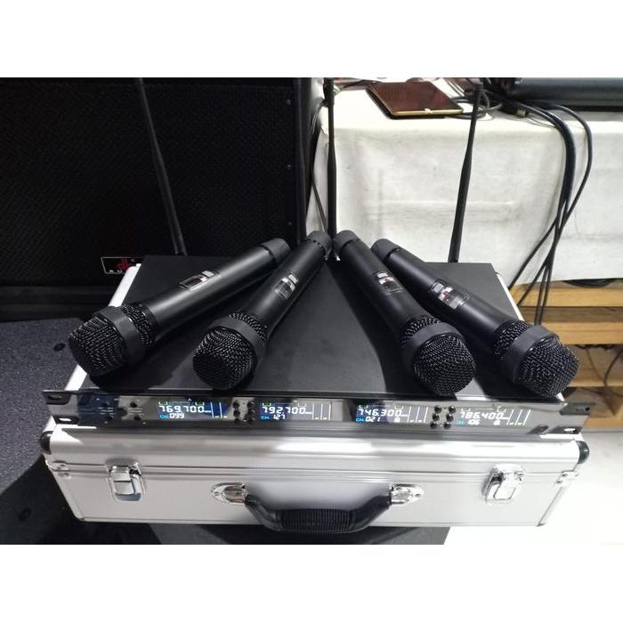 GRATIS ONGKIR SPL AUDIO WM 4404 V2 - 4 CH MIC WIRELESS - 4 ANTENNA - HARDCASE