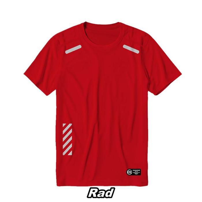 Cod Kaos Jersey Atasan Dryfit Pria/Wanita Running Sepakbola Futsal Gym Fitness Badminton Lari Polos