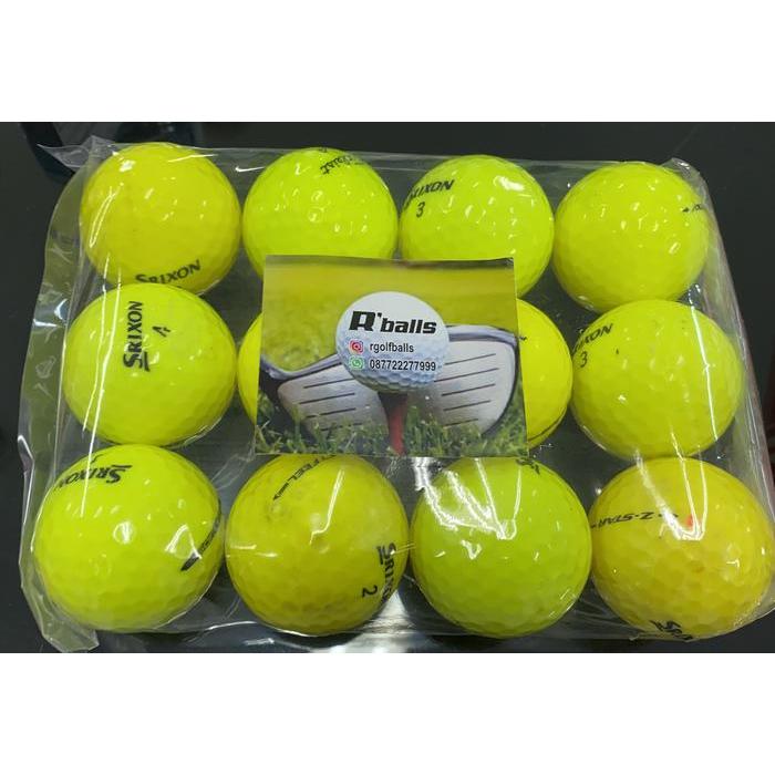 TERBARU Bola Golf SRIXON kuning second RGOLFBALLS