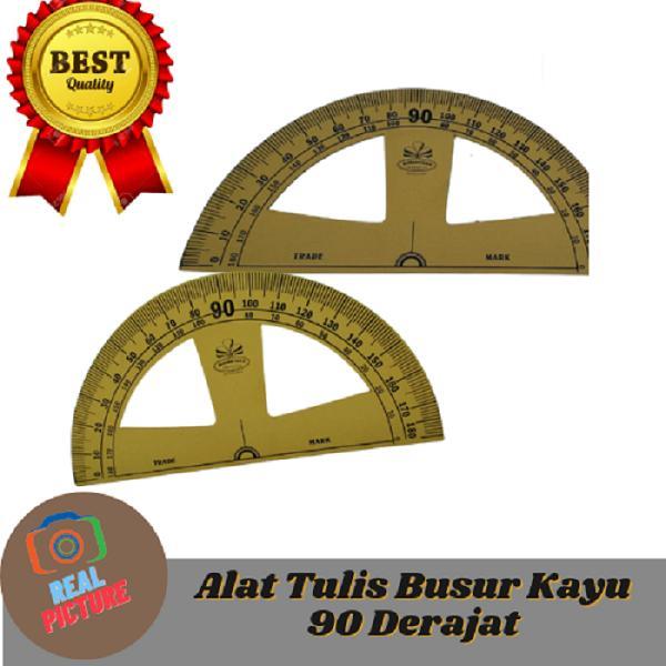 Penggaris Busur Kayu Jumbo Besar Bazic Bc-602 Busur Bazic Bc-602