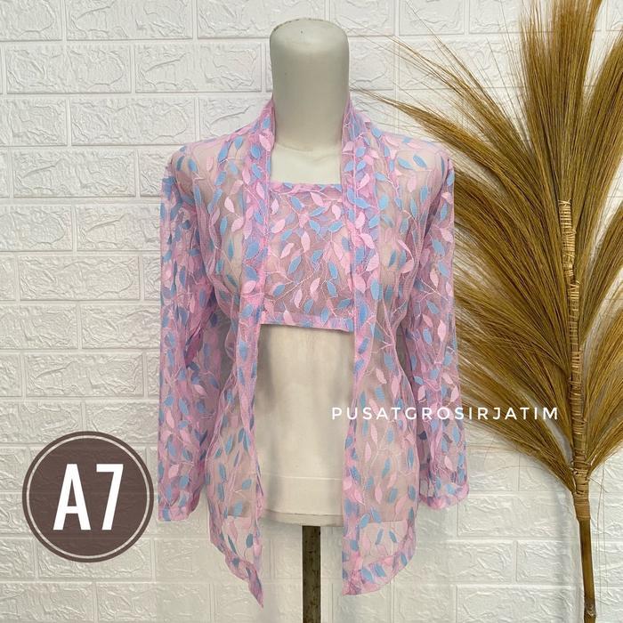 Ka brokat modern Baju brokat nita model baru Ka brokat jadul brokat ibu ibu Kancing