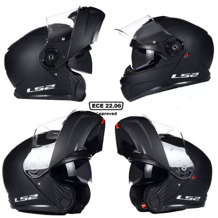 Helm LS2 Modular FF908 Strobe II Solid Matt Black