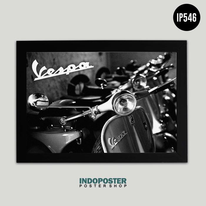 Poster Iklan Vintage Retro Jadul Klasik Classic Vespa Klasik