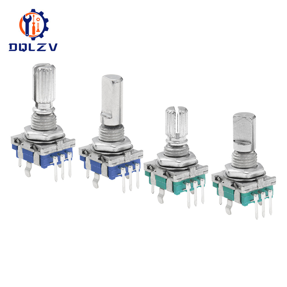 360 Degree Rotary Encoder EC11 With Push Button 5Pin 20 Positions 20 Pulse Code Switch Handle