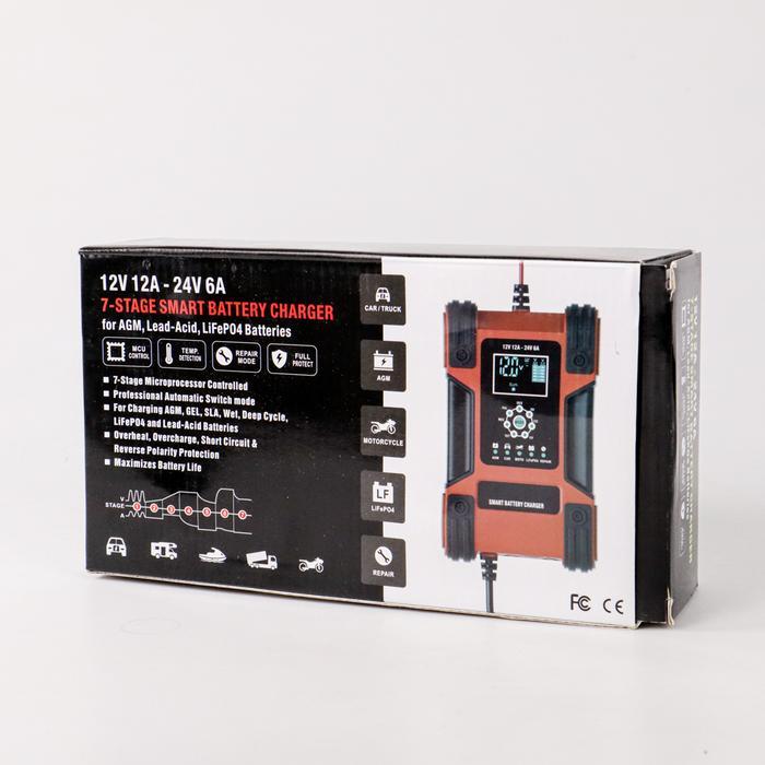 Charger Aki Accu Mobil Motor Lead Acid Charger Digital 12-24V 6-200 Ah