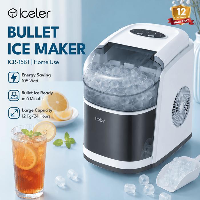 Mesin Es Iceler Ice maker 15kg/hari 6 menit Es Jadi Bullet Ice Maker