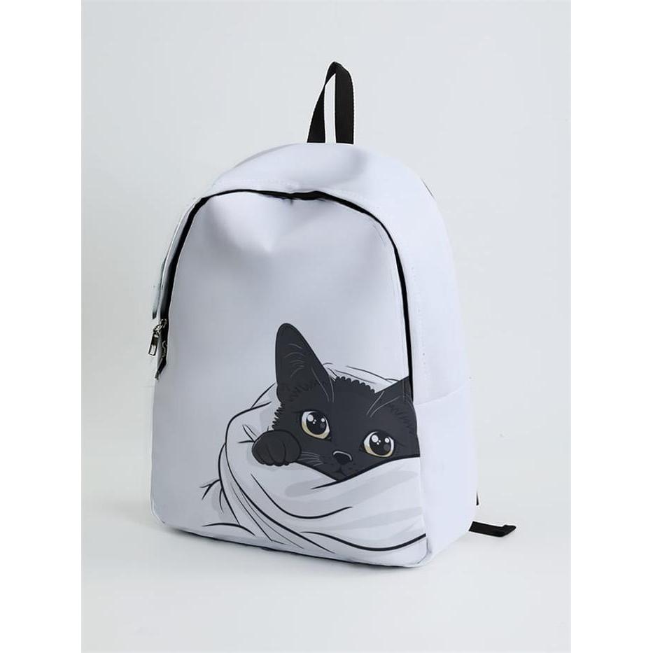 Elizabeth Ladies - Backpak Sekolah Tas Ransel motif boneka selimut Ransel Pria Wanita Tas Buku