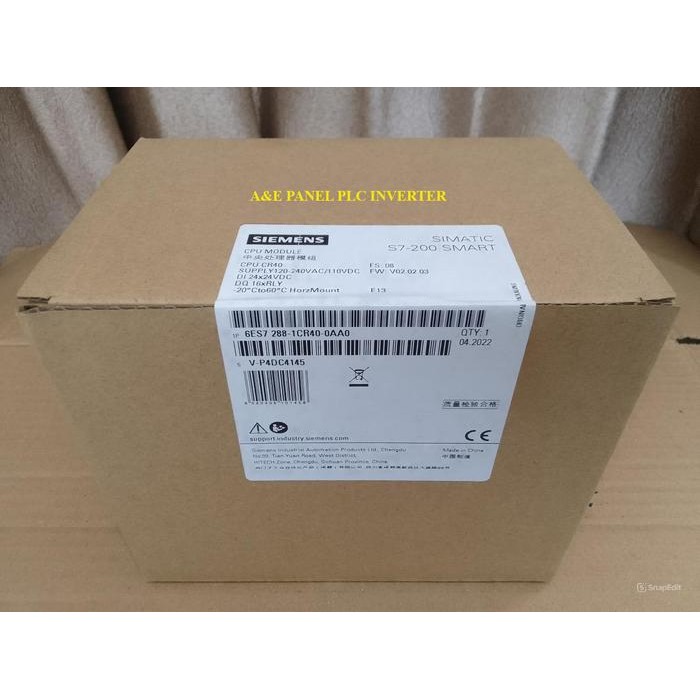 PLC SIEMENS S7-200 S7 200 SMART 6ES7288-1CR40-0AA0 6ES7 288 1CR40