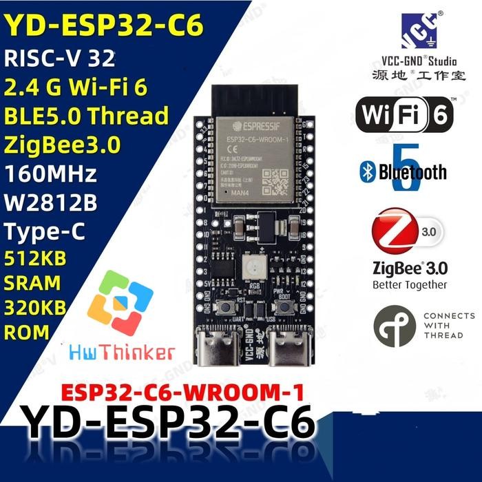 YD-ESP32-C6 CORE BOARD ESP32-C6-DEVKITC-1 WIFI6 BLE ZIGBEE