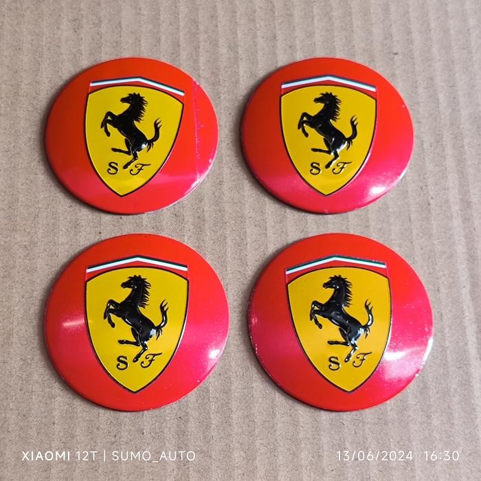 Jual Stiker Lapisan Tutup Dop Velg Mobil Logo Kuda Jingkrak 56Mm