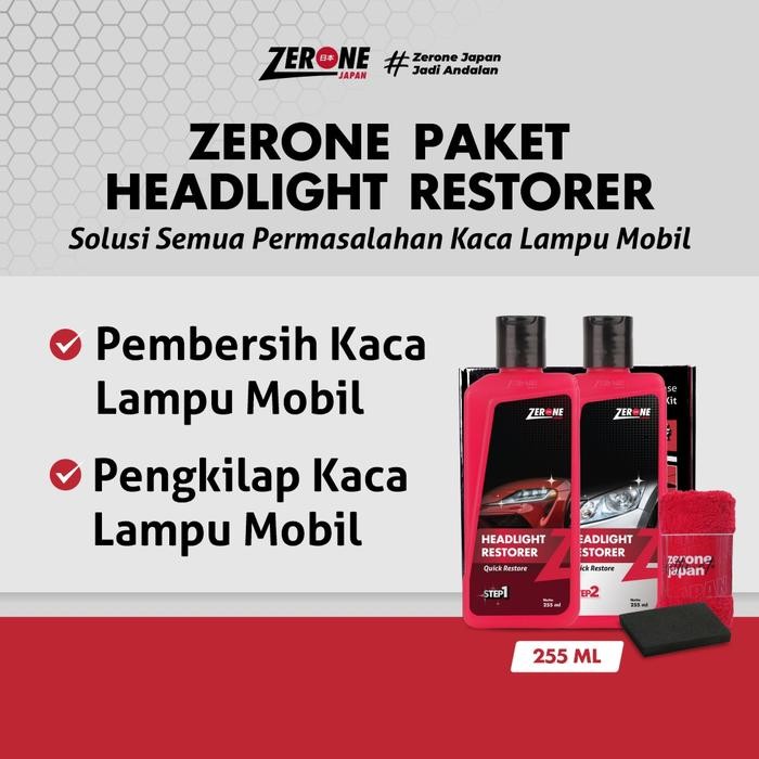 ZERONE HEADLIGHT RESTORER ( PENGKILAP LAMPU MOBIL )