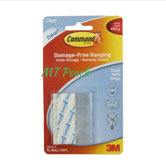 

3M COMMAND STRIP ISI ULANG SMALL REFILL STRIPS SMALL CLEAR 17024