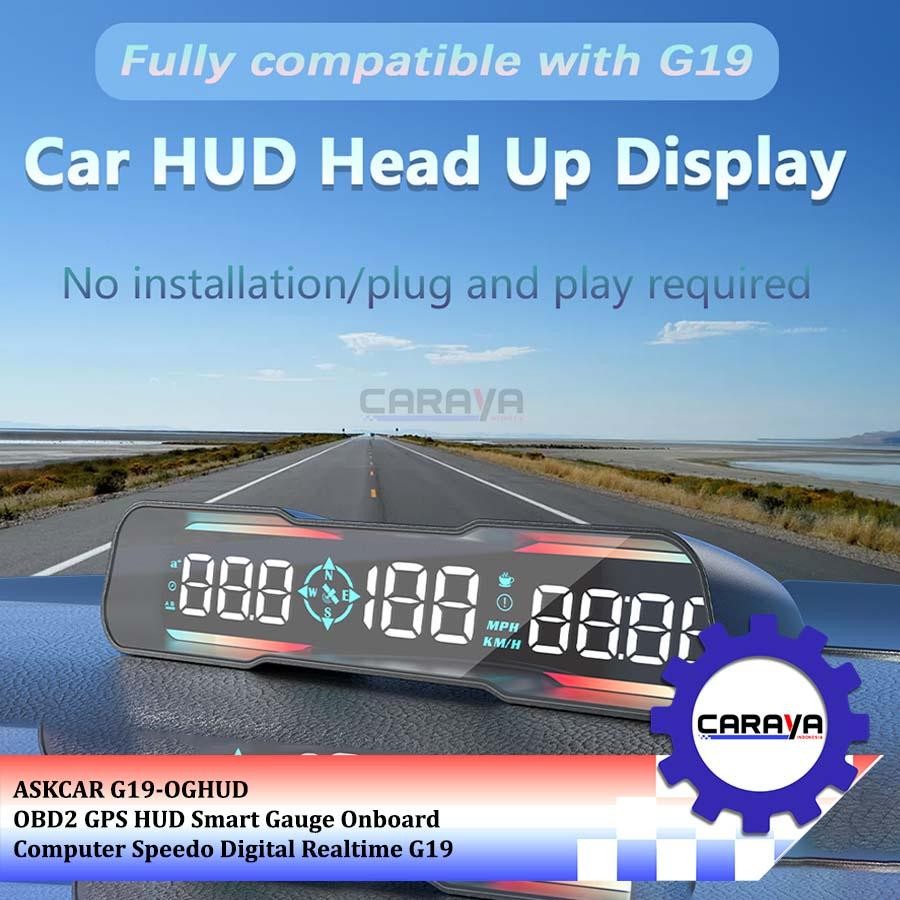Speedometer Speedo Digital GPS HUD Kompas Altimeter Alarm Berkendara Jam Digital Mobil Speed Test Ak