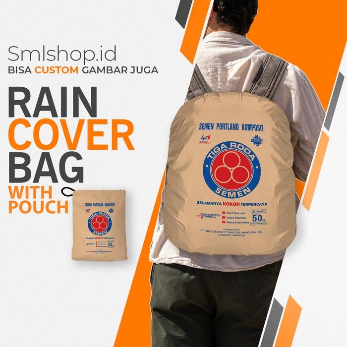 Karung Semen Tiga Roda - Rain Cover Bag /Pelindung Anti Air Tas Ransel