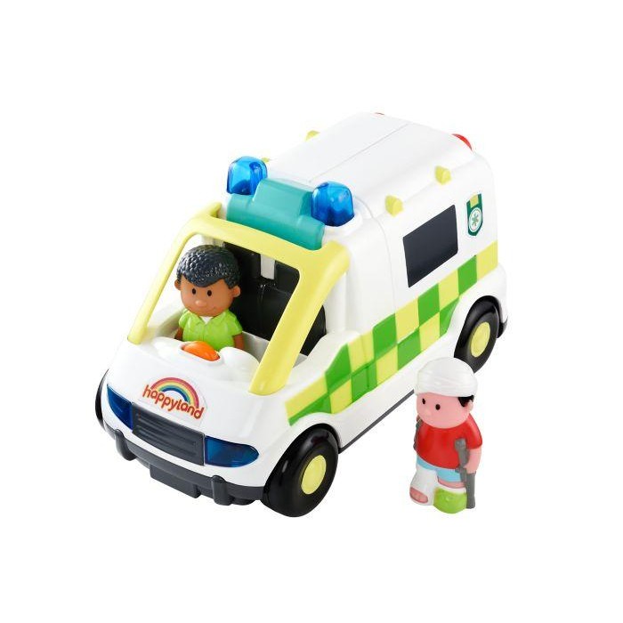 ELC Happyland Lights And Sounds Ambulance (Assorted) - Mainan Mobil