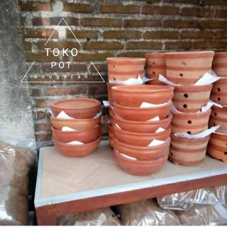 OBRAL Pot tanah liat bonsai/pot bonsai tanah liat murah TX145