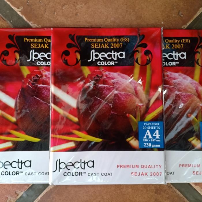 

Pilihan- Kertas Foto Glossy " Spectra" 230 Gr