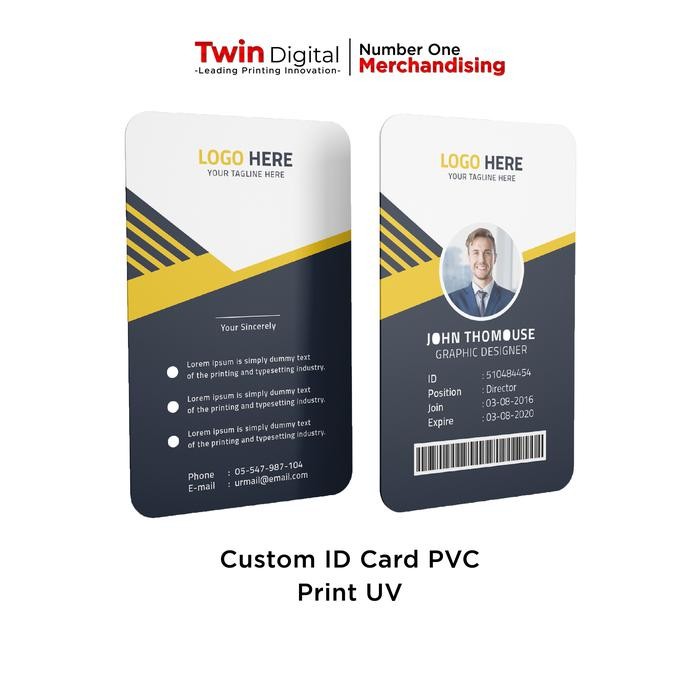 

Cetak Kartu Id Card - Print Id Card - Custom ID Card PVC