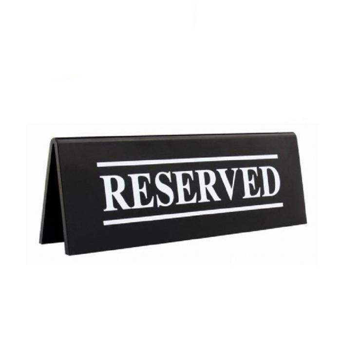

Reserved Table Sign Acrylic Papan Meja Acrylic UV Tent Card Akrilik