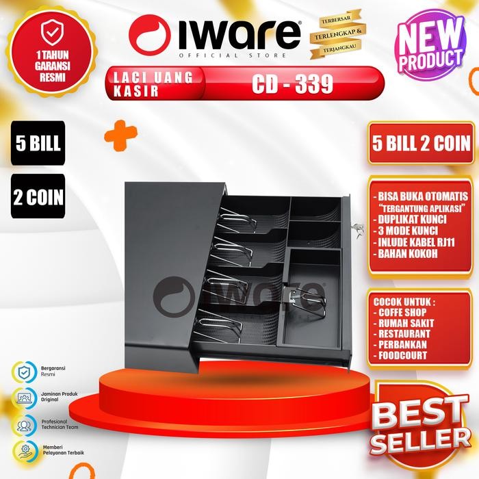 

CASH DRAWER LACI UANG KASIR MINI IWARE CD-320 CD-339
