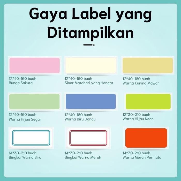 

Niimbot Kertas Label Perekat D11/D110/D101/H1S Kode Batang Harga Ukuran Nama Tahan Air Anti Minyak