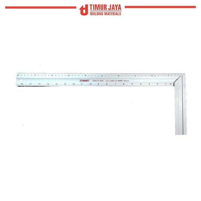 Penggaris Siku 20 inch 50 cm C Mart Pasekon Siku Tukang