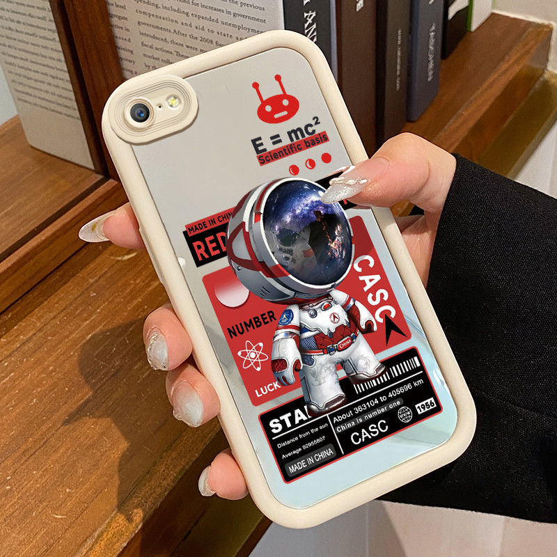 Casing Hp OPPO A39 A57 A57T A83 Case Softcase Kesing Astronot Pemberani Cermin Cesing Cantik silikon