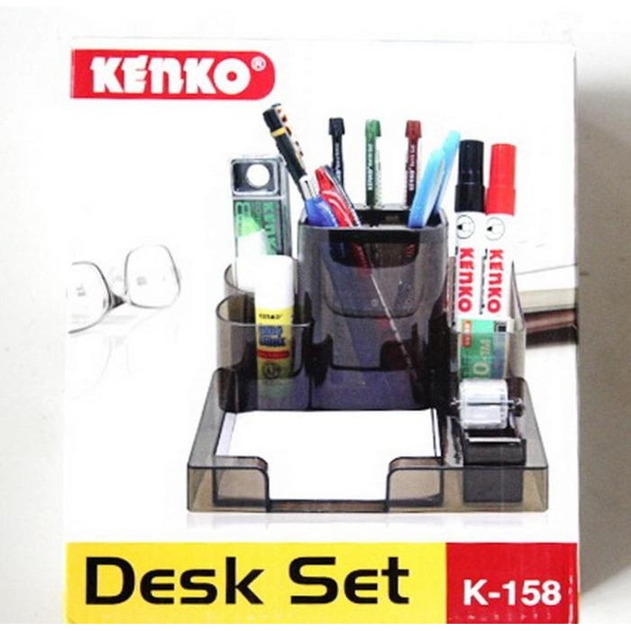 

Bisa Termin! Desk Set Kenko K-158 ( Tempat Pensil Meja )